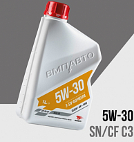 ВМПАВТО Масло моторное синтетическое 3-SN API SN/CF С3 5w30 ВМП9218 канистра 1л 1/8шт